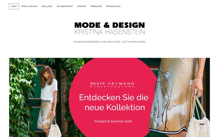 Екранна снимка на mode-potsdam.de