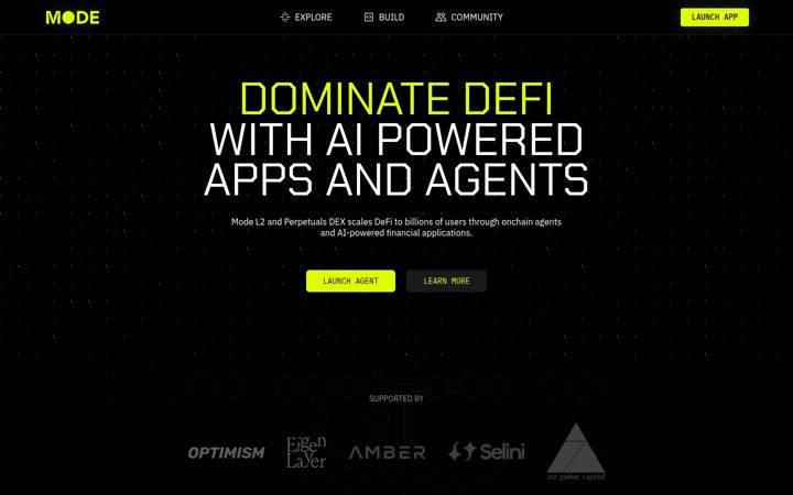Screenshot of mode.network