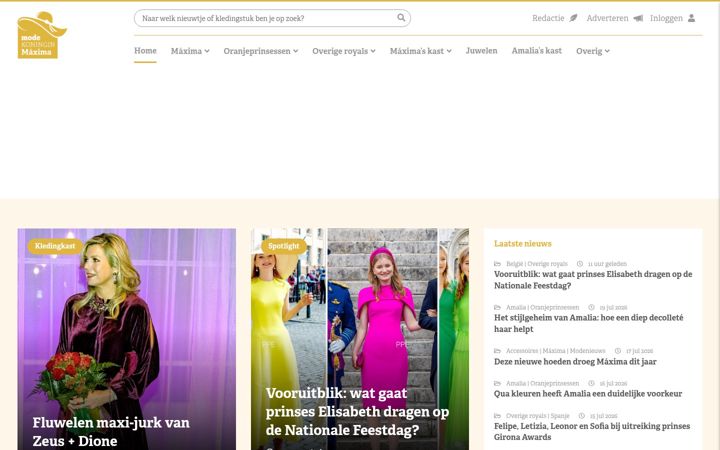 Screenshot of modekoninginmaxima.nl