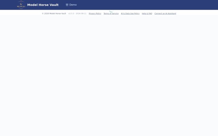 Screenshot of model-horse-vault.com
