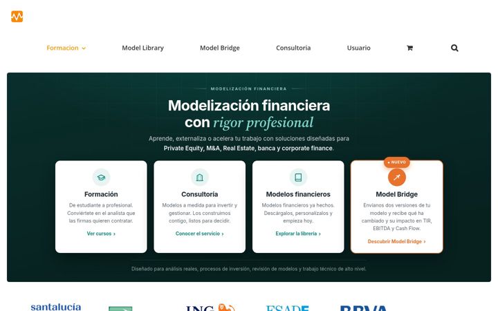 Kuvakaappaus sivustosta modelandum.com