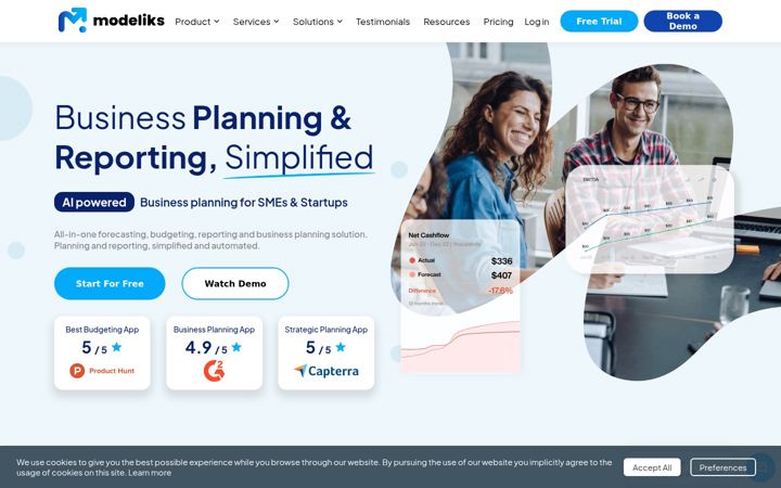 Screenshot of modeliks.com