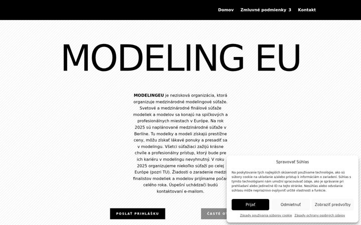 Screenshot of modelingeu.com