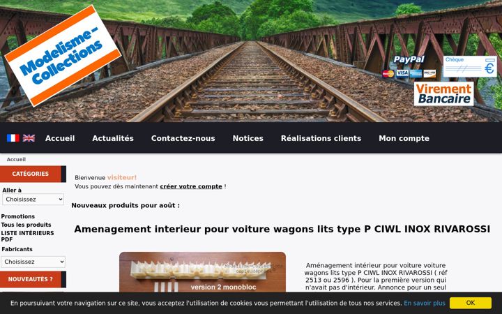 Screenshot of modelisme-collections.com