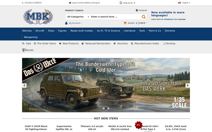 Screenshot of modellbau-koenig.de
