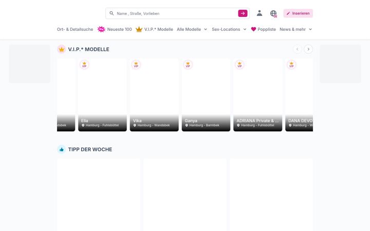 Screenshot of modelle-hamburg.de
