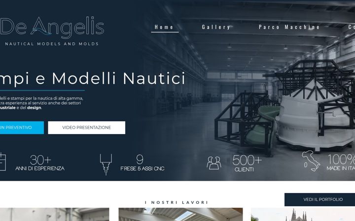 Screenshot of modelleriadeangelis.com