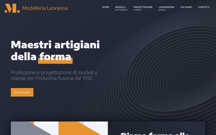 Screenshot of modellerialeonessa.it