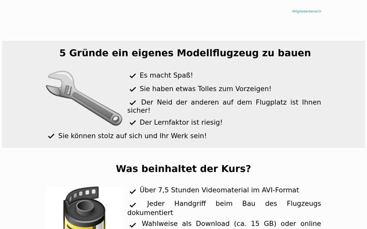 Screenshot του modellflugzeug-bauanleitung.de