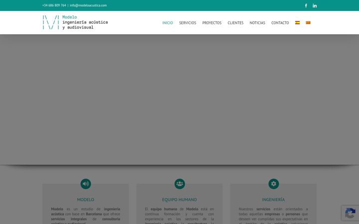 Screenshot of modeloacustica.com