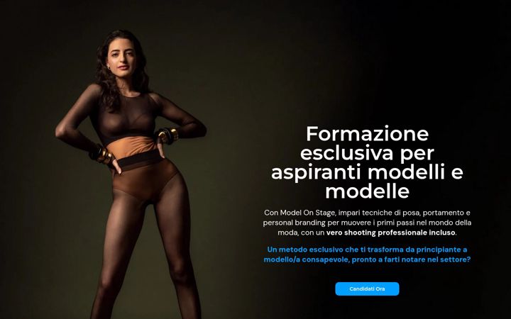 Snímek obrazovky modelonstage.it