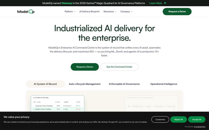 Screenshot of modelop.com