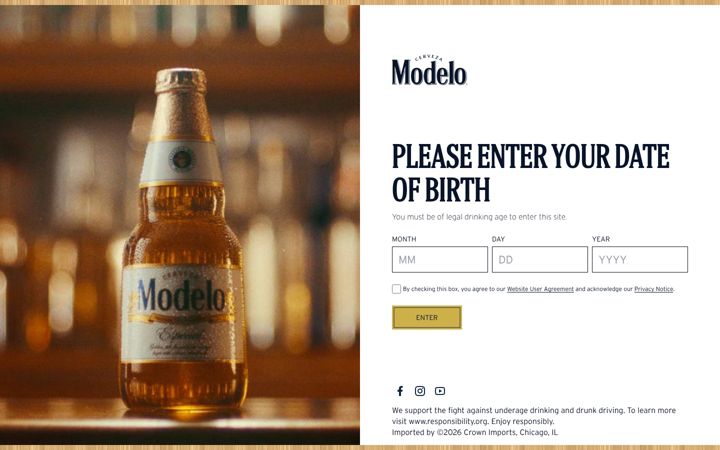Screenshot of modelousa.com