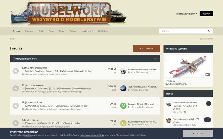 Screenshot of modelwork.pl