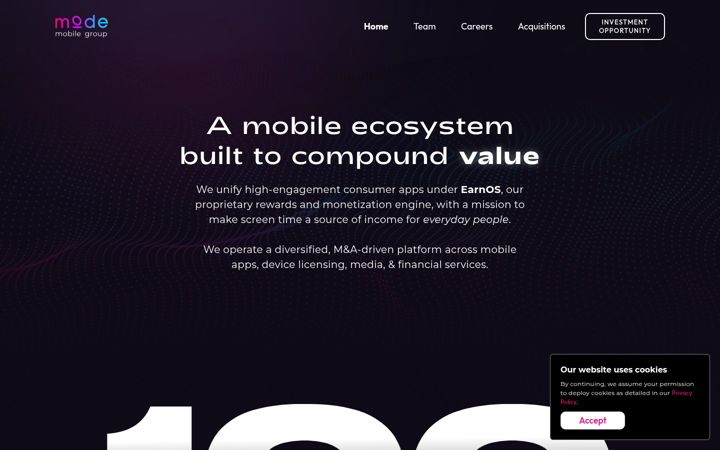 Screenshot of modemobile.com