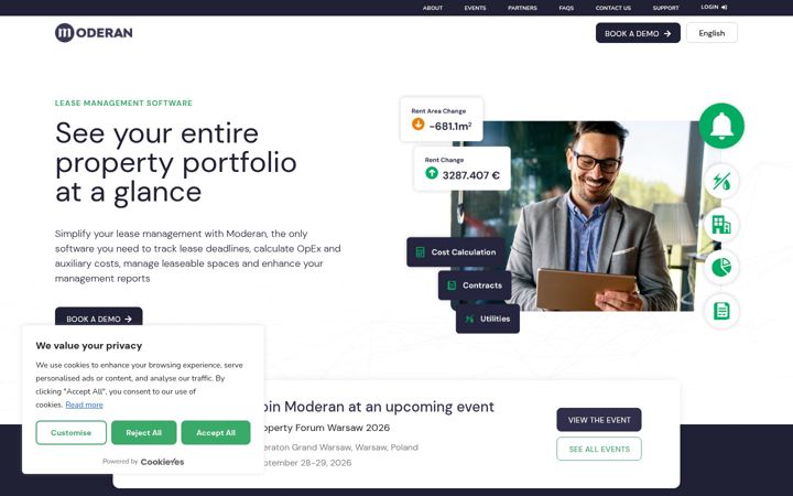 Screenshot of moderansolutions.com