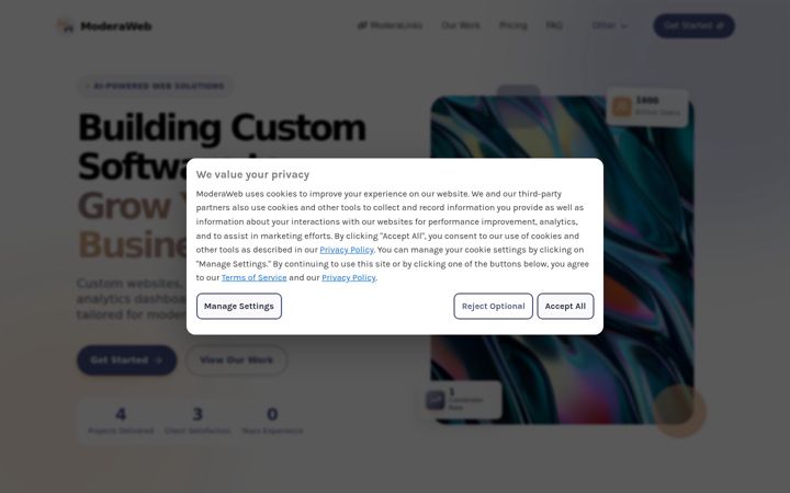 Screenshot of moderaweb.com