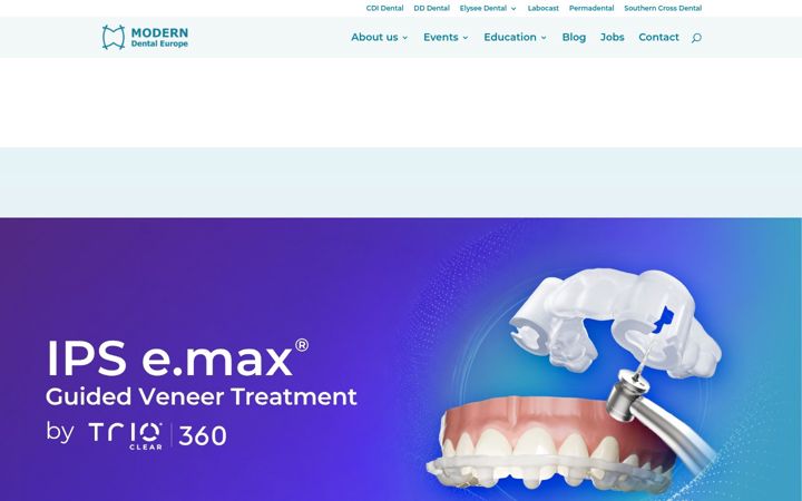 Zrzut ekranu modern-dental-europe.com