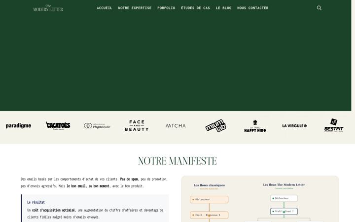 Screenshot of modern-letter.com