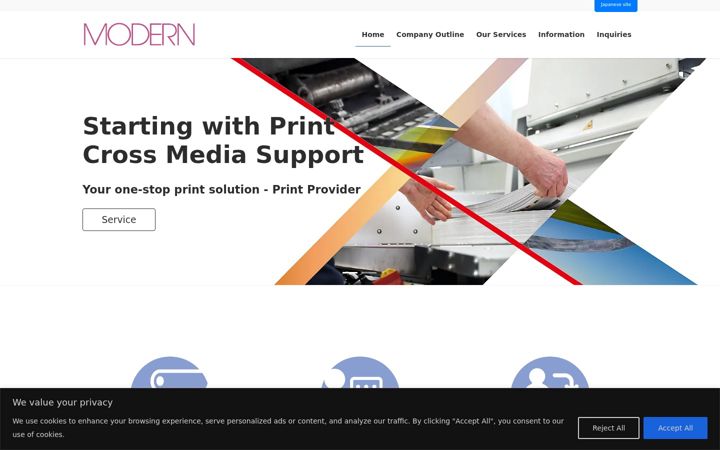 Screenshot of modern-print-biz.com