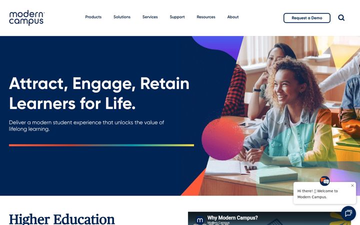 Screenshot of moderncampus.com