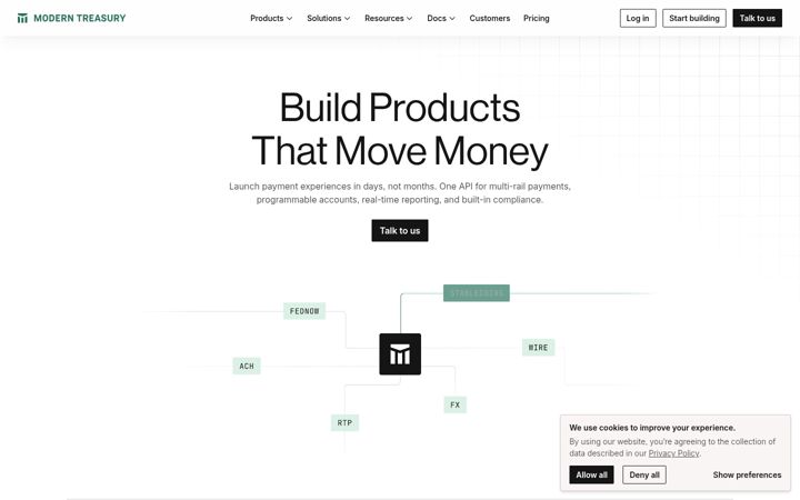 Screenshot of moderntreasury.com