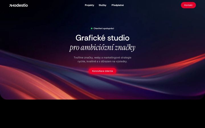 Screenshot of modestio.cz