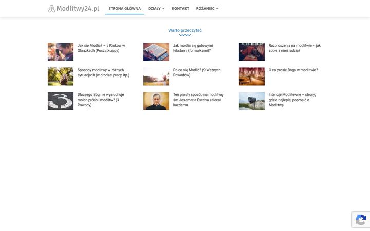 Screenshot of modlitwy24.pl