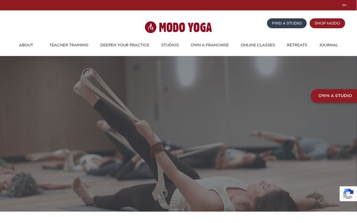 Képernyőkép: modoyoga.com
