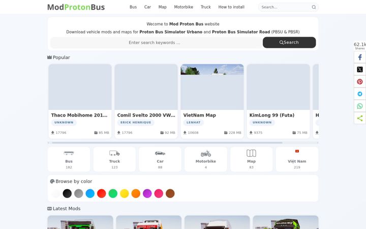 Екранна снимка на modprotonbus.com