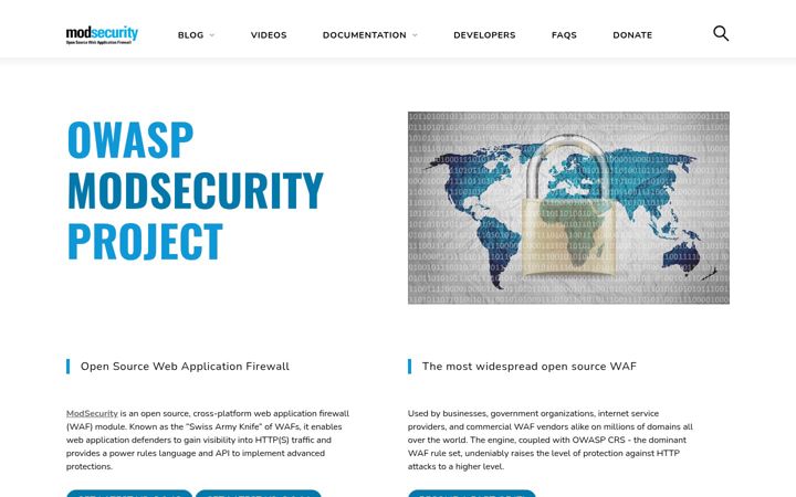 Ekrano kopija modsecurity.org