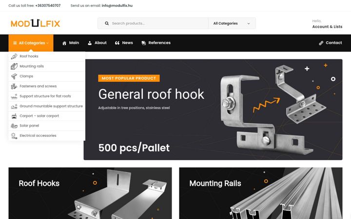 Screenshot of modulfix.eu