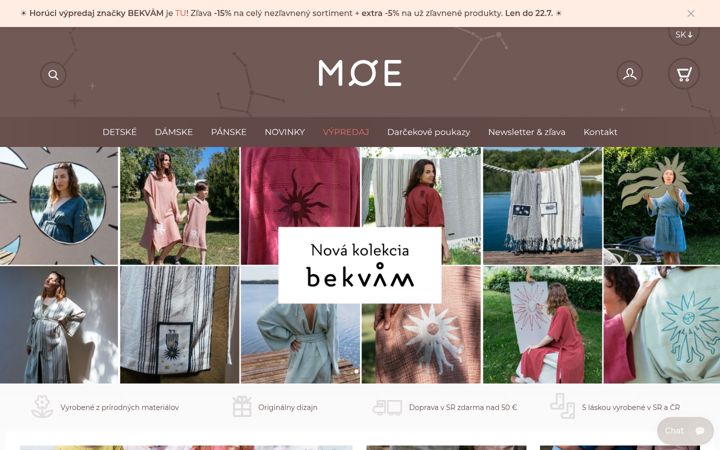 Screenshot of moe.sk