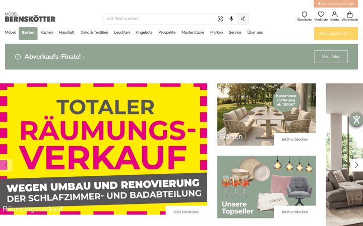 Screenshot ta' moebel-bernskoetter.de