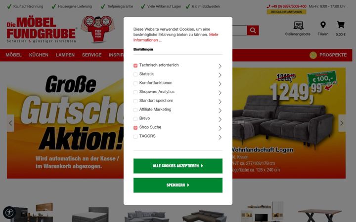 Screenshot of moebel-fundgrube.de