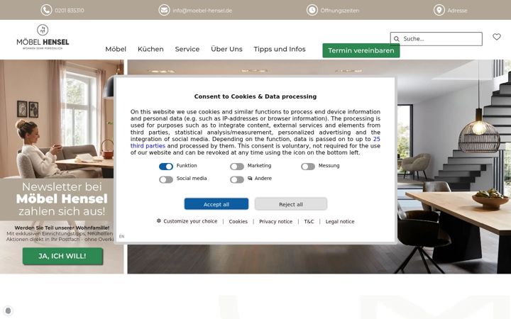 Screenshot of moebel-hensel.de