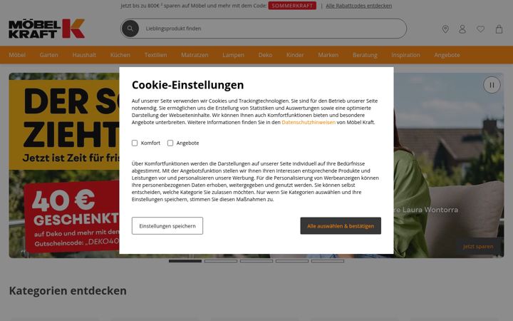 Screenshot of moebel-kraft.de