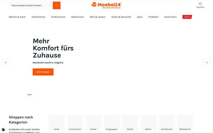 Screenshot of moebel24.de