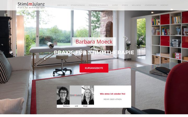 Screenshot of moeck-stimmtherapie.de