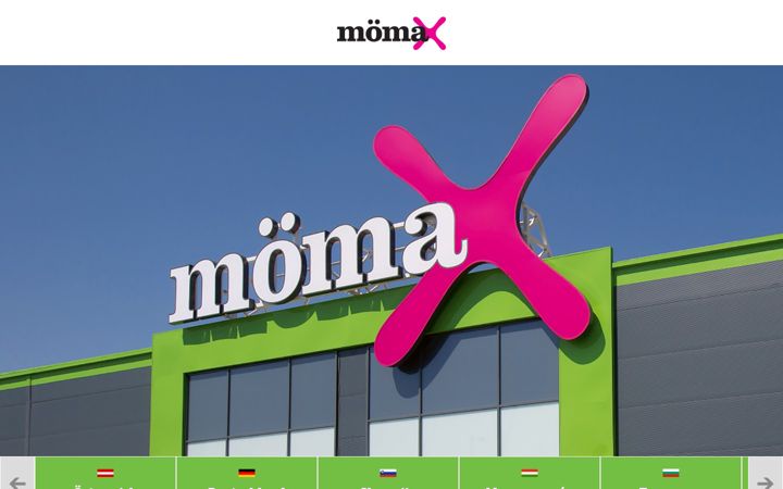 Screenshot of moemax.com