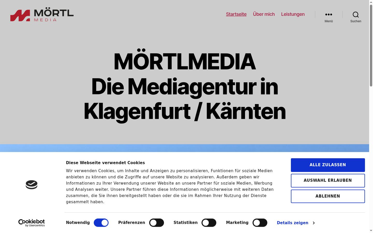 Screenshot tal-banner tal-kunsens muri qabel kwalunkwe interazzjoni