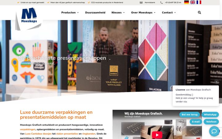Screenshot of moeskopsgrafisch.nl