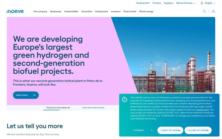 Screenshot of moeveglobal.com