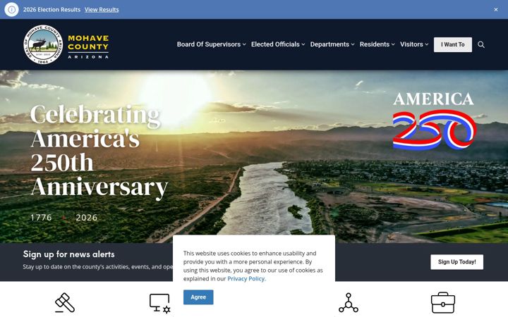 Screenshot of mohave.gov