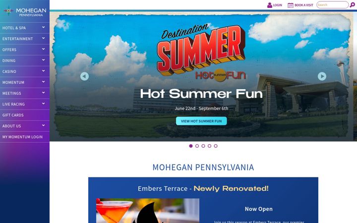 Screenshot of moheganpa.com