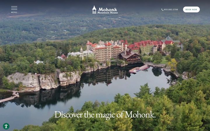 Screenshot of mohonk.com