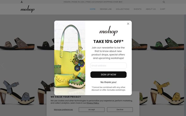 Screenshot ta' mohop.com