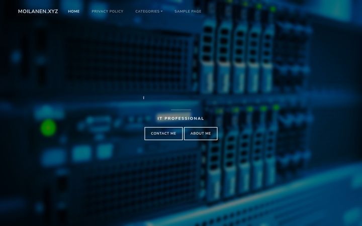 Screenshot of moilanen.xyz