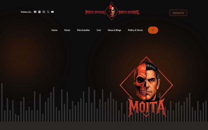 Snímek obrazovky moitaofficial.com
