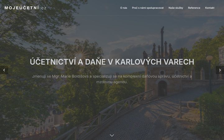 Screenshot of mojeucetni.cz